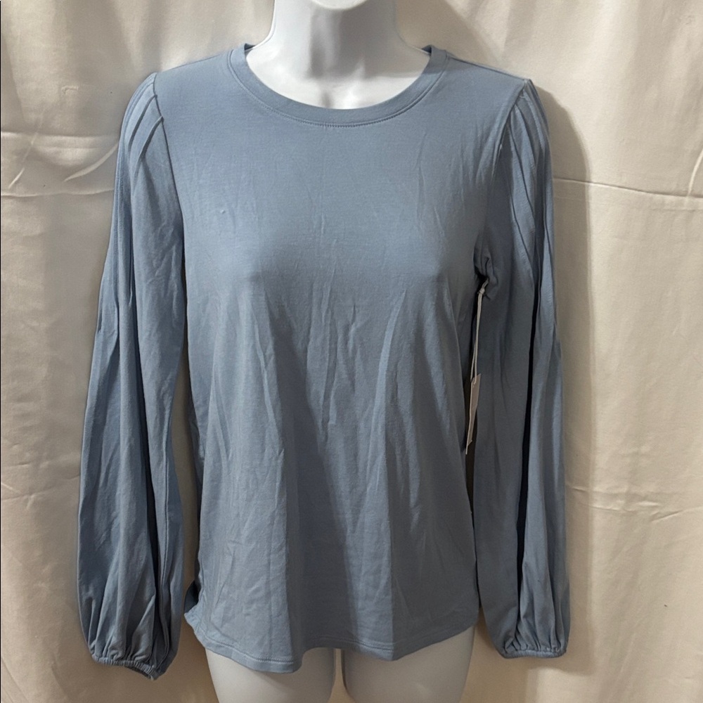 LC Lauren Conrad Soft Blue Long Sleeve Top